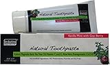 Dr. Collins Natural Toothpaste, Vanilla Mint with Goji Berry, 4.2 Ounce