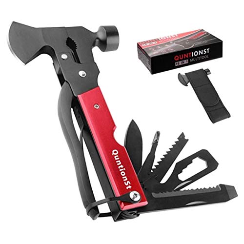 Outdoor Camping Multitool Axe Foldable,16 in 1 Lightweight Camp Hammer