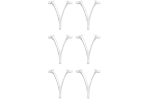 BUBLUE 6pcs Pool V Clips, Pool Brush V Clip Replacement Set for Poles, V-Clips Attachment Clips for Skimmers/Brushes/Leaf Rakes/Jet Vacuums, Easy to Install Pool Tool