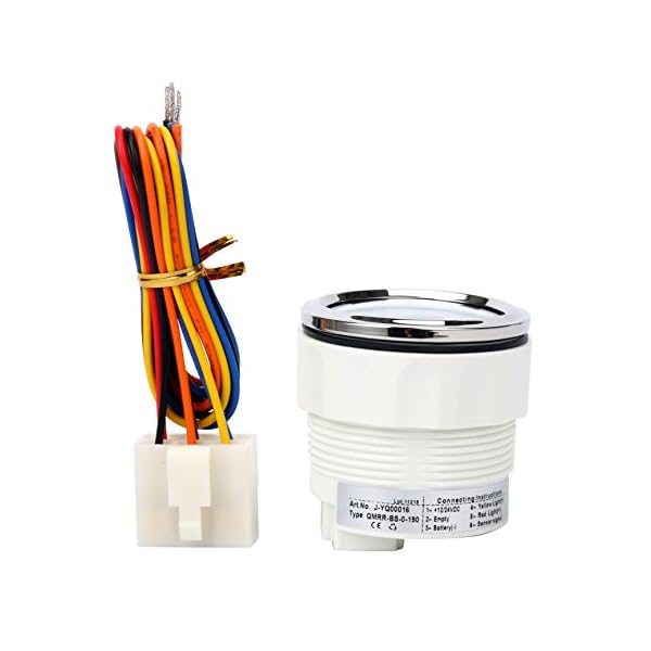 Amarine-made-Rudder-Angle-Indicator-Gauge-Dc-12v24v-52mm-Stainless-Steel-for-Car-Boat