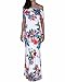 BIUBIU Women's Elegant Floral Off Shoulder Bodycon Party Maxi Dress S-3XL