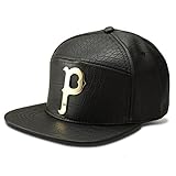 LEEYA NYU06 The New Crocodile Baseball caps p Tide brand flat-brimmed hats hip-hop hat (BLACK)