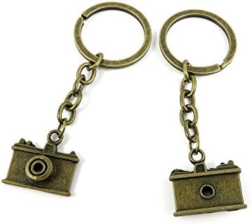 100 PCS Keyrings Keychains Key Ring Chains Tags Jewelry Findings Clasps Buckles Supplies N0HA2 Camera