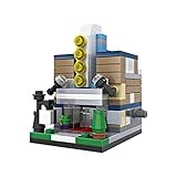 Micro Brickland Mini Model Movie Theater Building Bricks Mini-Sized 3D Architecture, Small Building Block Set (146 Pieces)
