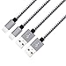 Czznn Lightning Cable,2 Pack 10ft Extra Long Nylon Braided High Speed Charging Cable Cord for iPhone charger 7/7Plus (Grey)