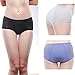 YOYI FASHION Women Mesh Holes Breathable Leakproof Period Panties Mulit Pack US Size XXS-4XL/11 (US, Alpha, Medium, Regular, Regular, Blue,black,gray)