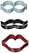 Wilton 2308-3740 3-Piece Glasses, Mustach, Lips Cookie Cutter