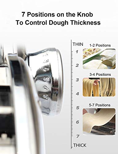 Pasta Maker By Shule - Stainless Steel Pasta Machine Includes Pasta Roller, Pasta Cutter, Hand Crank and Detailed Instructions