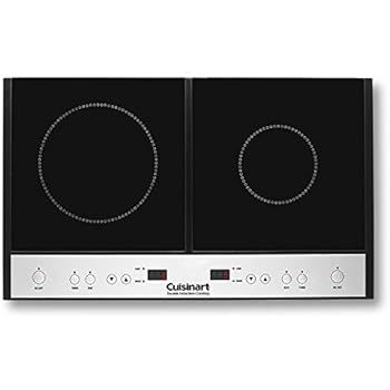 Cuisinart ICT-60 Double Induction Cooktop, One Size, Black