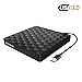 External DVD CD Drive, InThoor USB 3.0 Portable DVD CD Burner/Writer/Rewriter with High Speed Data Transfer for Laptop Desktop Support Windows XP/7/8/10/Vista/Mac OS (dvddrive)