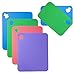 Flexible Cutting Board for Kitchen 14.96X12 Thick 0.7mm Set of 6 Flexible Cutting Board Mats With Food Icons Assorted Colors Plastic-Cutting-Board-for-Kitchen SUPERKIT