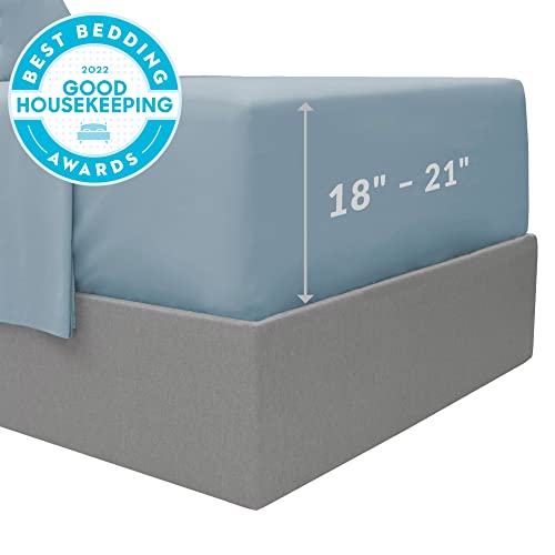 Mellanni Extra Deep Pocket King Size Sheets 4 Piece Iconic Collection