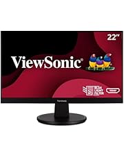 ViewSonic VA2247-MH 22 Inch Full HD 1080p Monitor with Ultra-Thin Bezel, Adaptive Sync, 75 Hz, Eye Care, HDMI, VGA Inputs for Home and Office