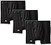 Lacoste Men's 3-Pack Essentials Cotton Boxer Brief, Black, Medium