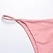 RELTANGL Women's 2 Piece Bikini Triangle Top Brazilian Bottom Swimwear Bikini Set, Bare Pink, Small (US 2-4)