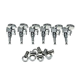 KAISH Chrome 2 Pin Locking Tuners Tuning Keys Pegs