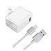 [UL Listed] iPad/iPhone Charger, SZYSK 2.4A 12W USB Wall Charger Foldable Portable Travel Plug with 5FT Lightning Braided Cable for iPhone X/8/8Plus/7/7Plus/6s/6sPlus/6/6Plus/SE, iPad Pro/AirMini,iPod