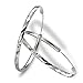 Silver Masters 925 Sterling Silver Hoop Earrings 50CM