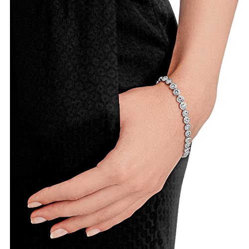 Swarovski Una Angelic Bracelet with White Crystals on a Rhodium Plated Setting