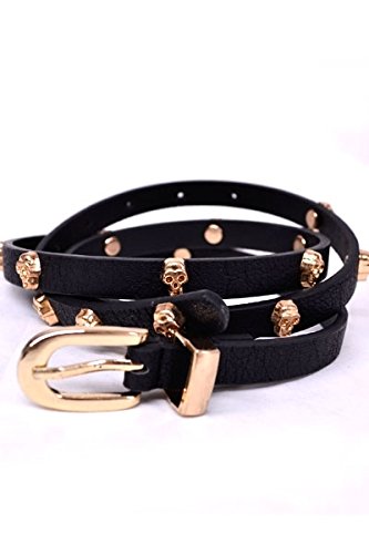 womens skull belts