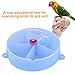idalinya Bird Feeder Food Bird Pet Foraging Feeder Parrot Food Wheel Feeding Storage Box Toy Watering Treats(Blue)thumb 3