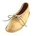 Bastien Industries Women's Maple Tan Moose Hide Leather Ballet Earthing Moccasins (9, Natural Tan)
