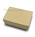 TheDisplayGuys - 100-Pack #32 Cotton Filled Cardboard Paper Jewelry Boxes Gift Case - Kraft Brown (3.3