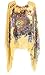 iNewbetter Women's Chiffon Caftan Poncho Tunic Top Cover up One Size Scarf Top (Yellow)