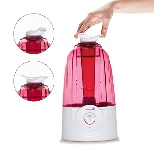 Safety 1st Ultrasonic 360 Degree Cool Mist Humidifier, Pink