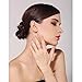 Bella Lotus Double Cross CZ Paved 18k White Gold Plated Trendy Party Rings, Size 6