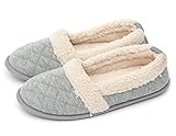 ChicNChic Women Plush House Slippers Ladies Non Slip Indoor Winter Bedroom Shoes
