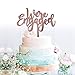 GrantParty We're Engaged Rose Gold Cake Topper- Engagement Wedding Party Decorations| Perfect Keepsake (Rose Gold)