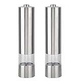 2pcs Stainless Steel Pepper and Salt Grinder