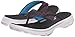 Skechers Women's Go Walk 3 Pizzaz Flip Flop, Black/Multi/White, 8 M US