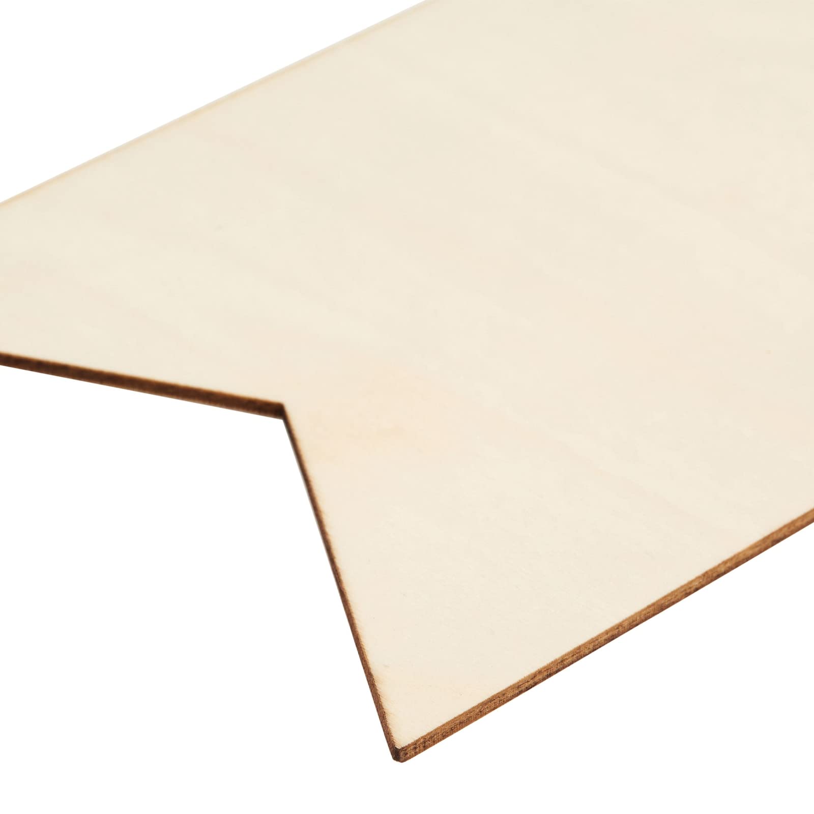 48 Pack Unfinished Blank Wood Signs for DIY Crafts, Painting, and Engraving Wall Decorations (5.9 x 3.8 x 0.1 in)