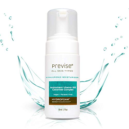 Previse Skincare HydroFoam Zero Fragrance Hyaluronic Moisturizer, 1.7