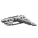 Damaged Screw Remover Set-Extractor Set by Hoohome-Speed Out Remove Stripped or Damaged Screws - Set of 4 Stripped Screw Removers.Made From H.S.S. 4341#, the Hardness Is 62-63hrc