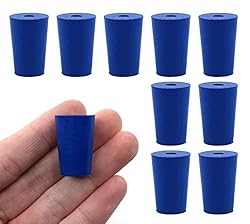 EISCO 10PK Neoprene Stoppers, 1 Hole - ASTM