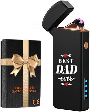 Coquimbo USB Rechargeable Flameless Lighter Windproof Arc Plasma Gift for Dad