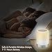Bedside Lamp, ALECTIDE Table Lamp Touch Sensor for Bedroom, Warm Night Light and Dimmable RGB Color Changing with Blue (old)