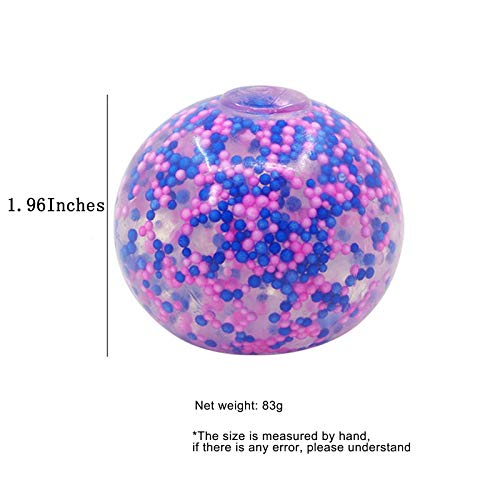 Squishy Stress Relief Balls Toy Squeeze Ball Exercise Hand Ball DNA Color Ball for Kids Adults