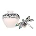 YUFENG 40ml Glass Perfume Bottles, Retro Frosted Dragonfly Lid,Empty Refillable for Travel and Lady Gift(Dragonfly)