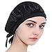 100% Mulberry Silk Night Sleeping Cap Bonnet Hats for Women, Chemo Caps Cancer Headwear Skull Cap,Very Silky & Comfortable