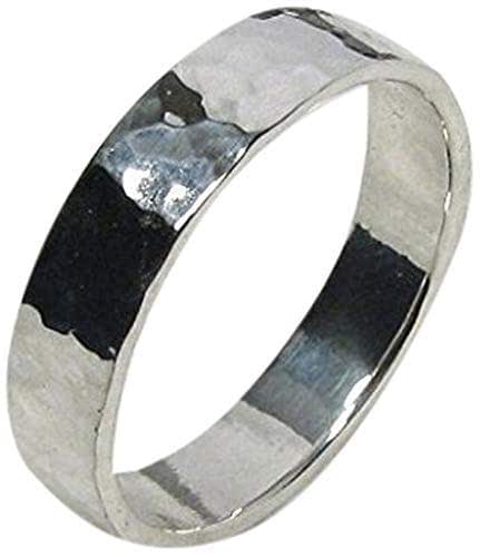Pure Silver Wide Rustic Ring 