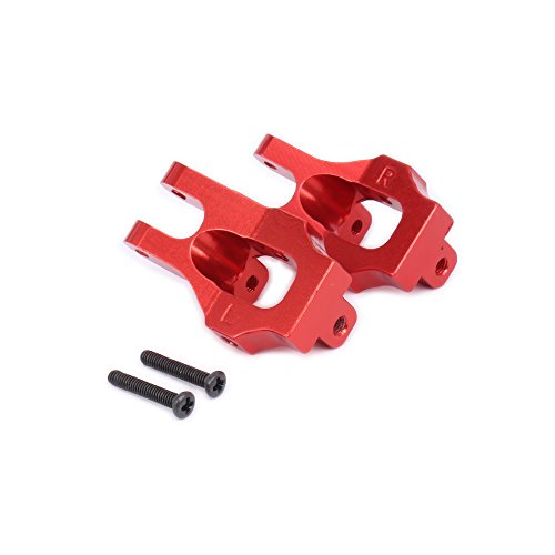 for 1/12 WLtoys Steering Front Hub Carrier(L/R) Base C Socket Set for 12428 12423 FY03 12628 Short Course Desert Feiyue Buggy Off-Road Upgrade Parts (Red)