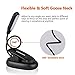 LEPOWER 5 LED Book Light/Reading Light/Clip on Light with Flexible Neck, Portable Music Stand Lights, Eye Caring & Color Adjustable, USB& Battery Operated Bed Light, Perfect for Bookworms & Kids