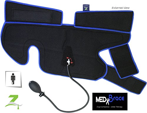 MEDiBrace Ankle Ice Gel Pack Cryotherapy Injury Cuff Superior Cold Compression Therapy for Sports Professionals Universal Fit - Thumbnail 2