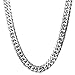 Loveshine Customized Handmade Mens Necklace Silver Stainless Steel 16MM Cuban Link Curb Chain