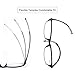 DOOViC 4 Pack Computer Reading Glasses Blue Light Blocking Anti Eyestrain Flexible Lightweight Readers for Women Men 2.0 Strength