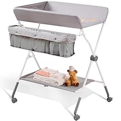 VEVOR Baby Changing Table, Folding Diaper Changing